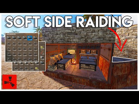 SOFT SIDE RAIDING A RICH BUNKER BASE - Rust