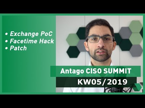 CISO Summit: KW 05 2019 - Privilege Escalation bei Exchange, Facetime und Patches