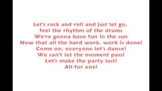 All For One - High School Musical 2 [HSM2] - [lyrics]