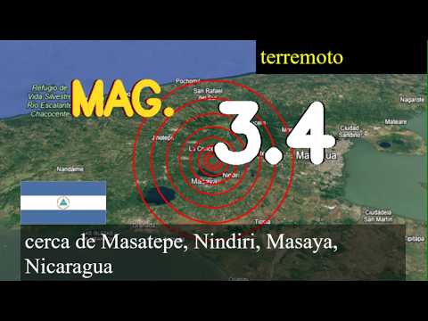 Terremoto cerca de Masatepe, Nindiri, Masaya, Nicaragua actualizaciones en vivo hoy: Terremoto de m