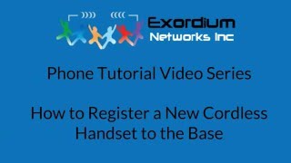 How to Register a New Cordless Handset to the Base