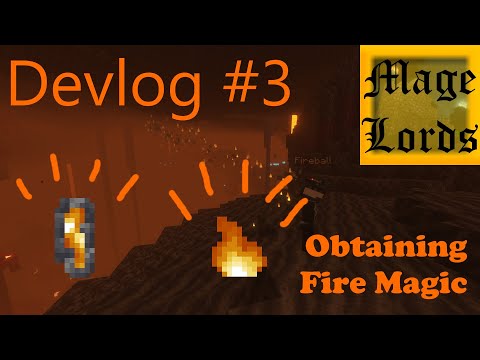 Minecraft Magic Datapack | Mage Lords Devlog #3 | Guide to Fire Magic