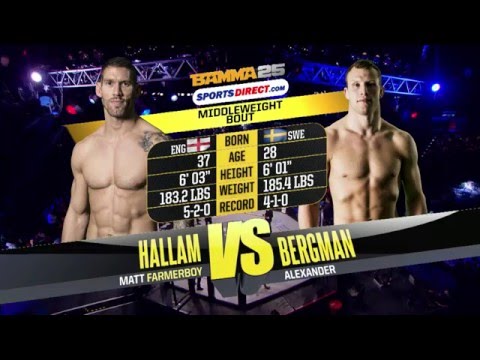Matt Hallam vs Alexander Bergman full fight