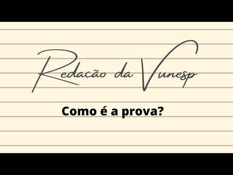 Redação Vunesp. Conhecendo como é uma redação da Vunesp. Concursos de Araçariguama e Sorocaba.