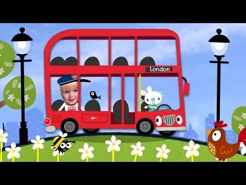 Wheels on the Bus sing along - personalised nursery rhymes App for Kids - YouTube