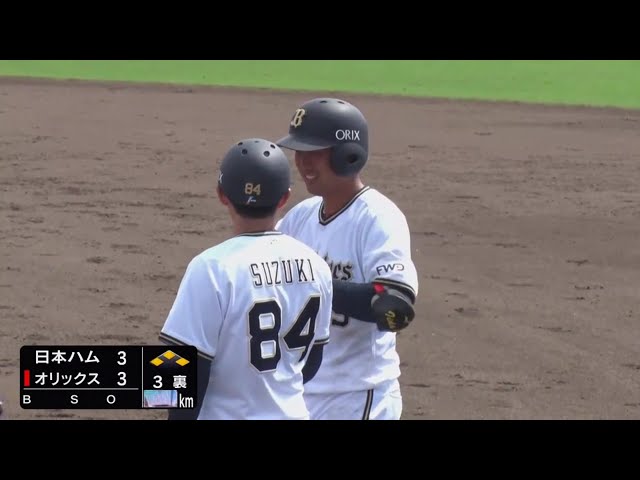【ファーム】バファローズ・飯田 勝ち越しの2点タイムリーヒット!! 2020/8/9 B-F(ファーム)