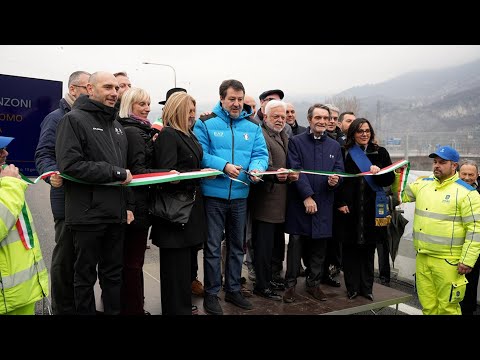 Lecco - Inaugurato il nuovo Ponte Manzoni sull'Adda