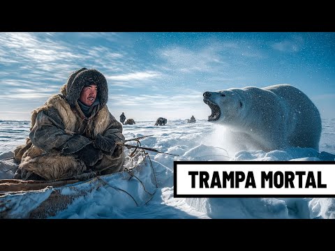 Cómo los INUIT Cazan Osos Polares de 500 Kg con Trampas Caseras