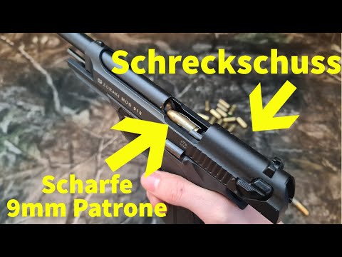 It is possible to load a live 9mm round in a 9mm blank gun?