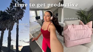 a productive day in my life 🧘‍♀️💝 | sabrina carpenter, pack with me, new pilates class