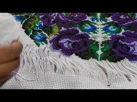 Como quitar la tela mesh del bordado.