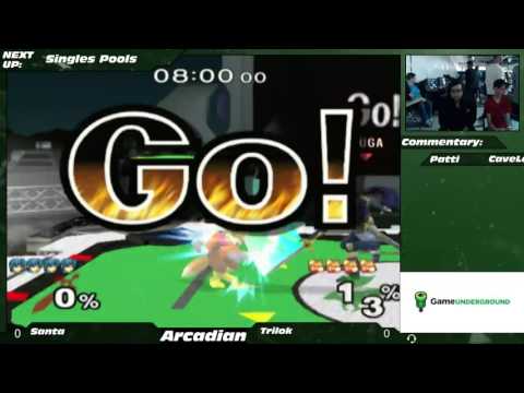 NE Melee Arcadian 2 Pools LSF - Santa (Marth) vs. Trilok (Fox)