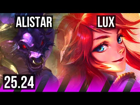 ALISTAR & Aphelios vs LUX & Ezreal (SUP) | KR Grandmaster | 25.24
