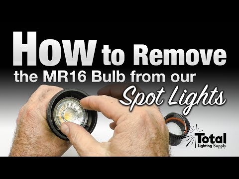 How to remove the MR16 bulb from the LED-FG1021