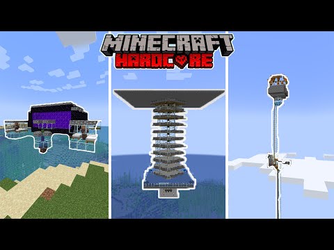 Building 3 OVERPOWERED Farms in HARDCORE Minecraft!