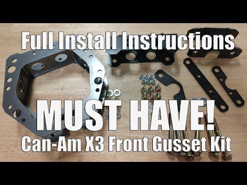 How To Install a Front Gusset Kit on a Can-Am X3 Assault Industries Front Structural Reinforcement
