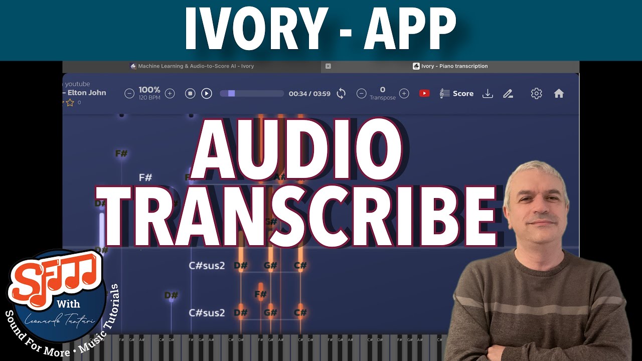 Ivory-App AI Audio Transcribe to Midi and Score for Desktop/ iPad: Tutorial / Demo / Walkthrough