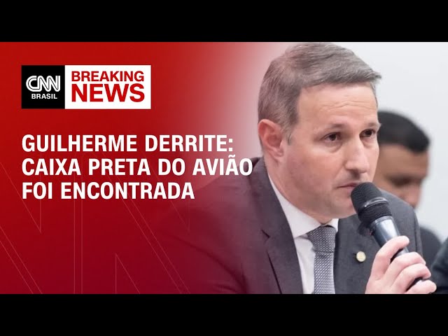 Guilherme Derrite: Caixa preta do avião foi encontrada | CNN 360°