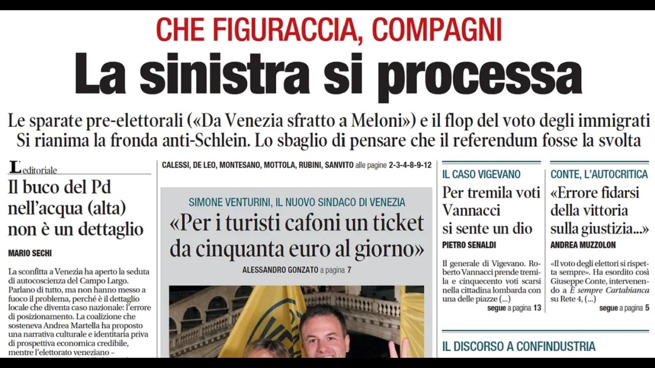 RASSEGNA STAMPA 27 MAGGIO 2026. QUOTIDIANI NAZIONALI ITALIANI  PRIME PAGINE DEI GIORNALI DI OGGI