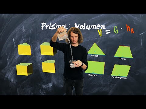 Prisma Volumen berechnen - einfach erklärt | Dreieck, Rechteck, Trapez, Parallelogramm