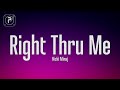 Nicki Minaj Right Thru Me Lyrics