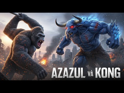 The ultimate showdown the war between azazul blue bull monster and kong