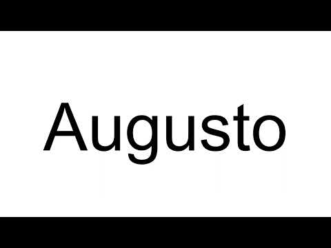 How to Pronounce Augusto (Portuguese)