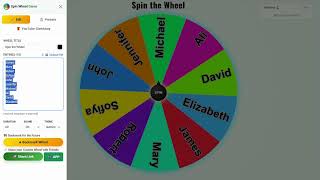Create a Custom Spin Wheel Online | Free SpinWheelGame.com