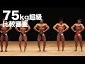 2018東京オープンボディビル選手権75kg超級比較審査（1〜16位順位付け）