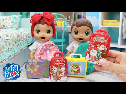 LAURINHA E FELIPINHO LEVANDO MATERIAL DE ARTES NATALINAS PARA A ESCOLA