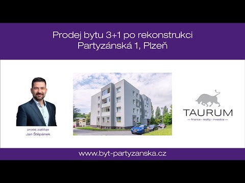 PRODÁNO - Prodej bytu 3+1 po rekonstrukci, Partyzánská 1, Plzeň