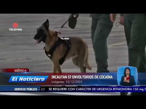 Incautan 57 envoltorios de cocaína en Mérida – El Noticiero emisión meridiana 10/12/25