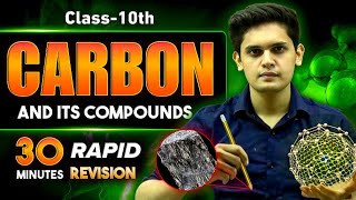 Carbon and its Compounds in 30 Minutes🔥| Class 10th | Rapid Revision | Prashant Kirad