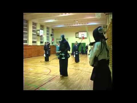 Warsaw Kendo League - April 2013 - Wierzbowski (aka) vs. Ziomkowska (shiro)