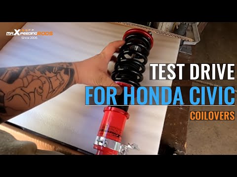 Installation, Honest Review and Test Drive of Maxpeedingrods Coilovers for Honda Civic