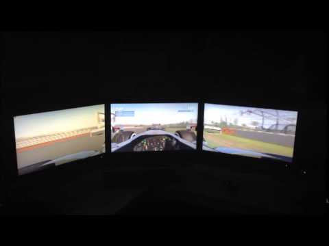 my new setup 3 monitors with F1 racing with 2x GTX 970 4GB in SLI