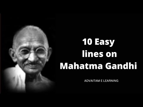 🇮🇳 10 Lines on Mahatma Gandhi in English |  Gandhi jayanti essay|  2nd October 2025 | Gandhi essay