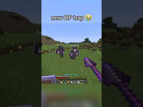 Spear trap is TOO GOOD #minecraft #cooked