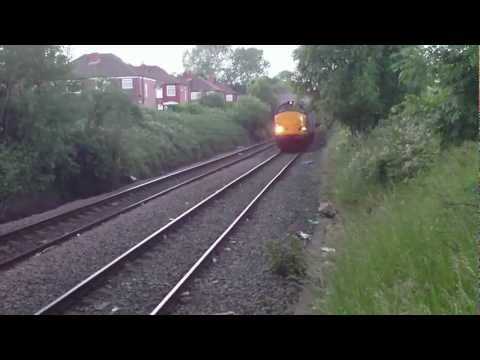 **AWESOME** DRS Class 37 No's. 37611 + 37606 on 1Z48 Scarborough - Cardiff Central on 30/6/12 - HD