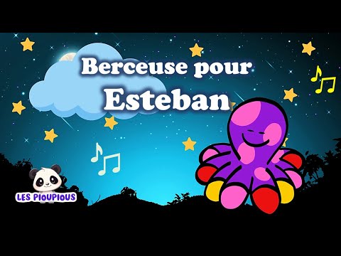 🌙 Chanson du soir pour Esteban | Douce berceuse personnalisée pour s’endormir