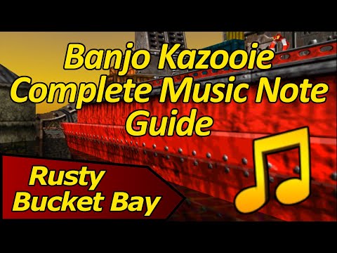 How to Collect All Music Notes on Rusty Bucket Bay - Banjo Kazooie Complete Music Note Guide