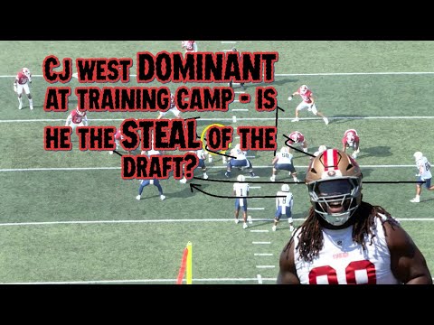 49ers Playbook: CJ West DOMINATES at camp - is he the STEAL of the draft?