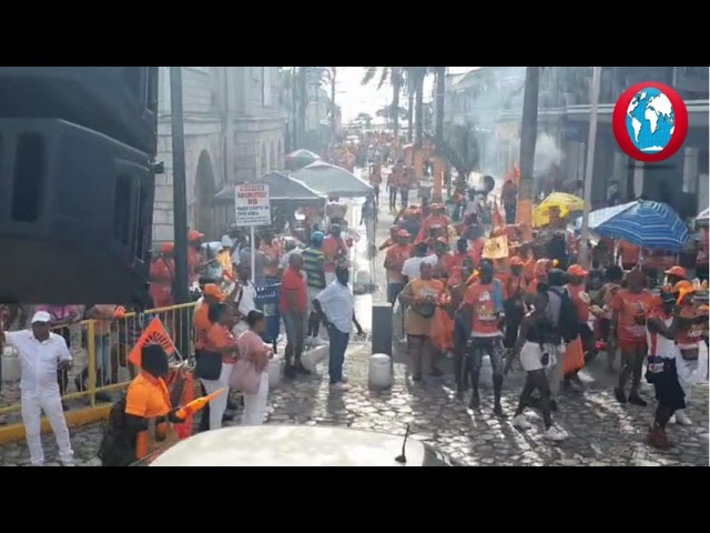 WATCH: Comrades march into Sam Sharpe Square