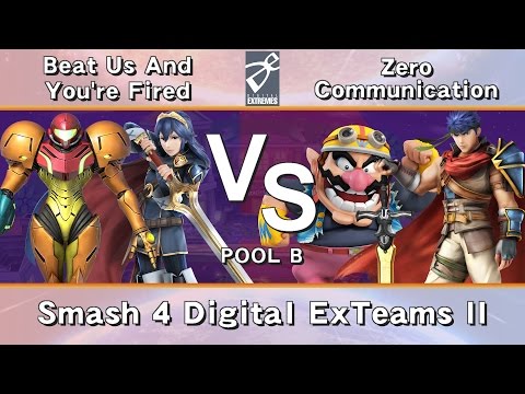 [DE] Smash 4 Digital ExTeams II - Pool B - Beat Us And You're Fired vs Zero Communication