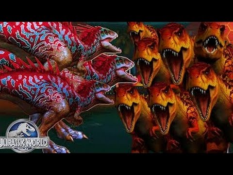 INDOMINUS REX VS 99 T.REXES!! HIGHSCORE 99 T.REX DEFEATED WORLD EVENT COMPLETED Jurassic W