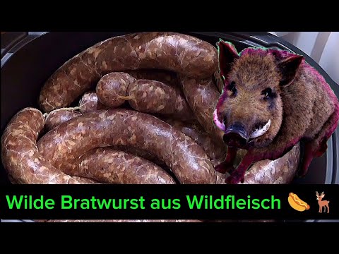 #Bratwurst aus Wildfleisch selber machen.