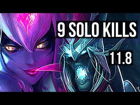 EVELYNN vs KARTHUS (JUNGLE) | 9 solo kills, Rank 6 Eve, 22/4/8, Legendary | BR Challenger | v11.8