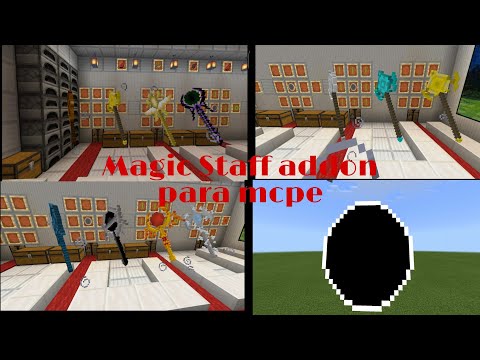 MAGIC STAFF ADDON FOR VARIOUS MAGIC FOR MINECRAFT PE / BE 1.14/1.15/1.16/