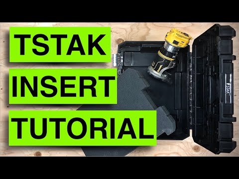 How to Cut and Fit a Foam Insert for your Dewalt TSTAK
