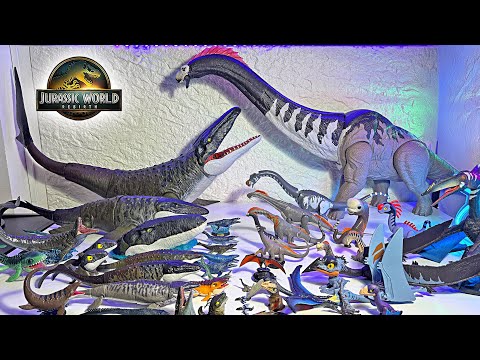 Titanosaurus vs Mosasaurus vs Quetzalcoatlus! Jurassic World Rebirth Dinosaur Toys Collection Battle